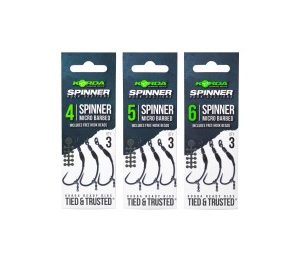 Korda Spinner Hook Sections Spinner 4-5-6 horogméretben előkötve
