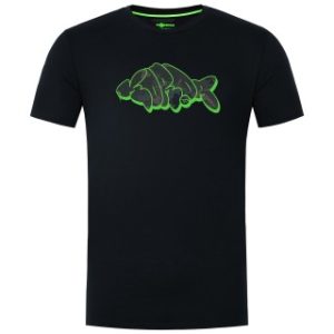 Korda Outline Tee | Black fekete póló S-M-L-XL-XXL