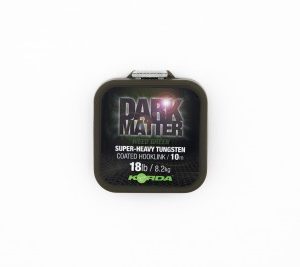 Korda Dark Matter Tungsten Coated Braid Green/Brown 18lb/25lb bevonatos, nehezített előkezsinór 2 színben 2 vastagságban