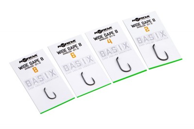 Korda - Basix Kurv Barbless mikro szakáll nélküli pontyozó horog 2-4-6-8 méretben