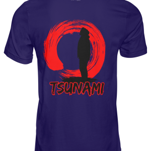 CarpGiant Tsunami egyedi grafikus designnal rendelkező kék póló S-M-L-XL-XXL-XXXL