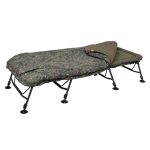 Trakker RLX 8 Wide Camo Bed System erősített horgász ágy + hálózsák 130kg-ig