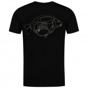 Korda - One Liner Tee | Black fekete póló S-M-L-XL-XXL-XXXL