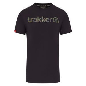 Trakker CR Logo T Shirt black camo fekete póló S-M-L-XL-XXL-XXXL