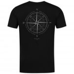 Korda Compass Tee | Black fekete póló S-M-L-XL-XXL-XXXL