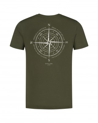 Korda Compass Tee | Dark Olive zöld póló S-M-L-XL-XXL-XXXL