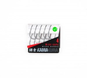Korda Kamakura Wide Gape mikro szakállas pontyozó horog 4-6-8 méretben