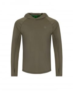 Korda UPF Hooded Top | Dark Khaki  S-M-L-XL-XXL-3XL-4XL