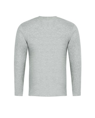 Korda Korda - Minimal Tee LS | Heather Grey S-M-L-XL-XXL-3XL-4XL - Image 2